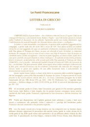 Le Fonti Francescane LETTERA DI GRECCIO - Assisi OFM