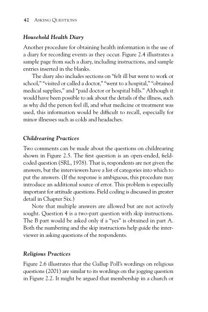 Asking Questions - The Definitive Guide To Questionnaire Design ...
