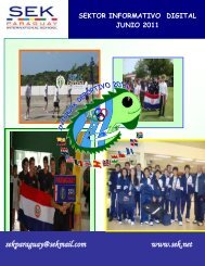 sekparaguay@sekmail.com www.sek.net - Colegio SEK Paraguay