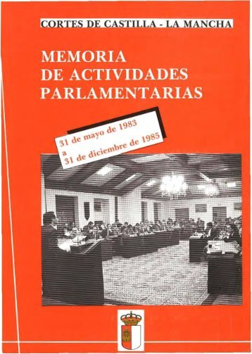 Memoria de Actividades Parlamentarias del 31 de mayo de 1983 al ...
