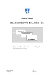 Framlegg til ny stillingsstruktur av 04.06.2013 - Balestrand kommune