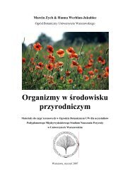 Organizmy w Årodowisku przyrodniczym - OgrÃ³d Botaniczny