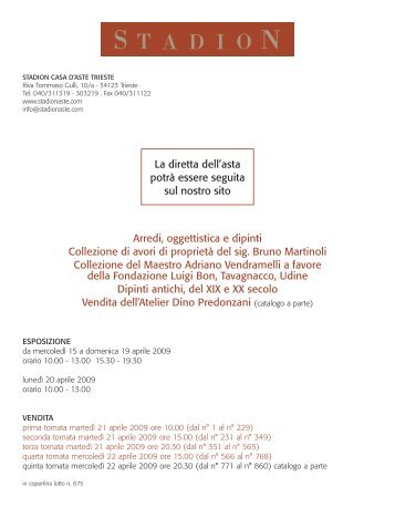 I tornata - Stadion Casa d'Aste