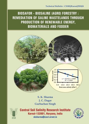 BIOSAFOR - BIOSALINE (AGRO) FORESTRY - Central Soil Salinity ...