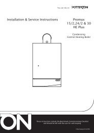 Installation & Service Instructions Promax 15/2,24/2 & 30 ... - Potterton