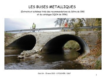 BUSES METALLIQUES - PLATEFORME OUVRAGES D'ART