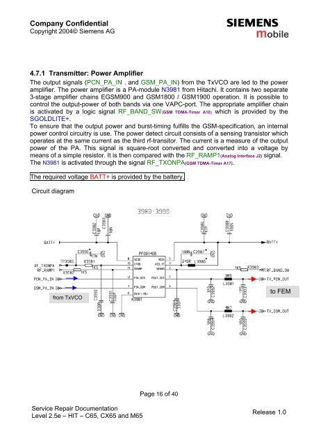 Service Repair Documentation Level 2.5e – HIT ... - Altehandys.de