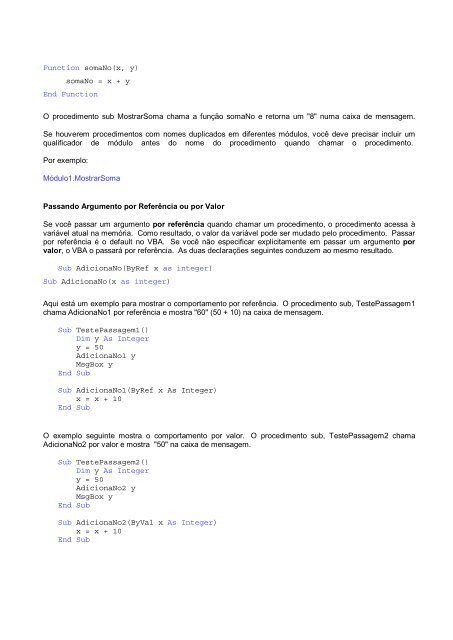 Tutorial 1 - BÃ¡sico do VBA do Excel Este tutorial ... - Site Prof. Bertolo