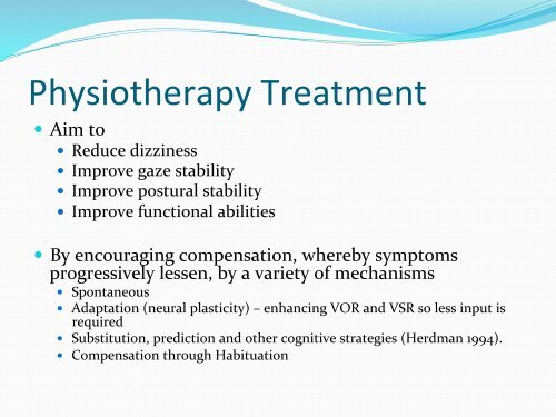 Vestibular rehabilitation - acpin