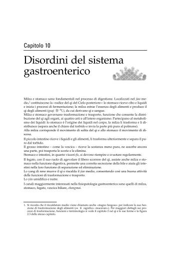 Disordini del sistema gastroenterico - FISTQ