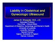 Liability in Obstetrical and Gynecologic Ultrasound - Cmebyplaza.com