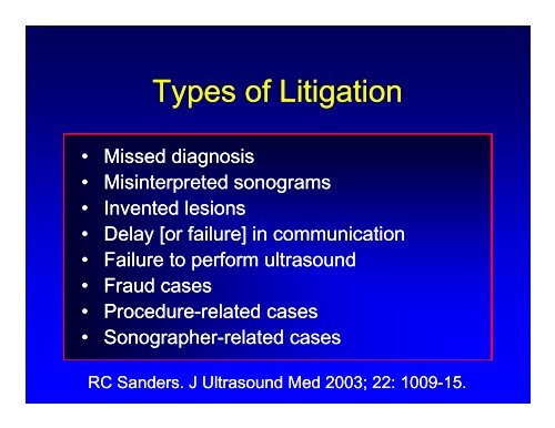 Liability in Obstetrical and Gynecologic Ultrasound - Cmebyplaza.com