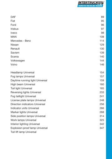 Lighting - Intertruck