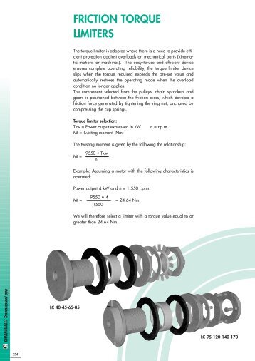 FRICTION TORQUE LIMITERS