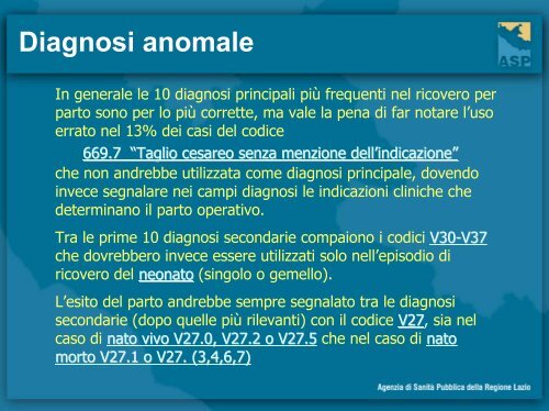 Gli eventi nascita nel Lazio: flussi informativi e monitoraggio della ...