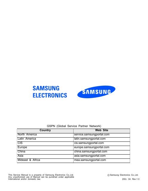 Samsung SGH-G810 service manual - Altehandys.de