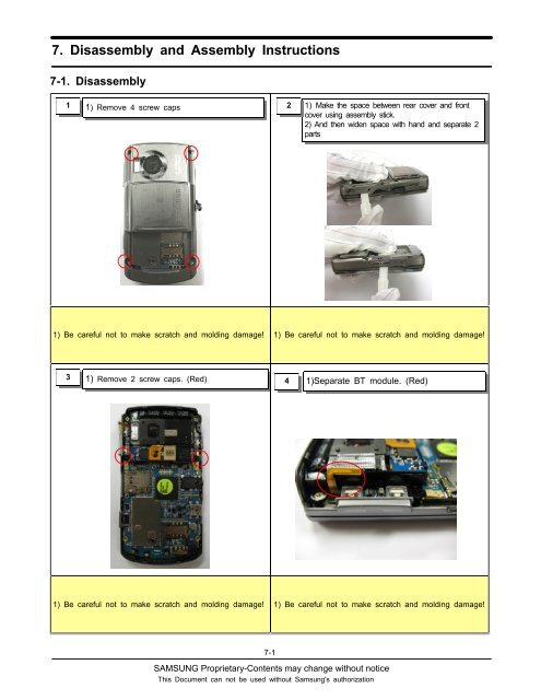 Samsung SGH-G810 service manual - Altehandys.de