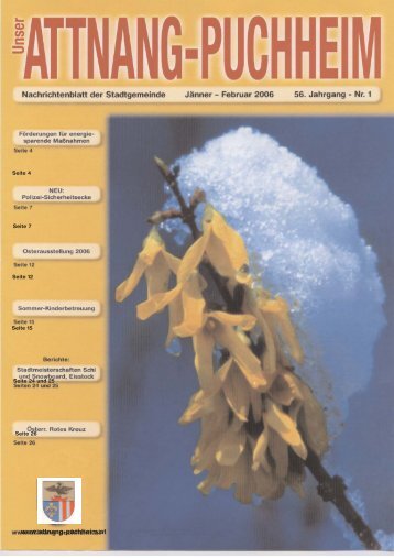Ausgabe Jänner-Februar 2006 - Attnang-Puchheim