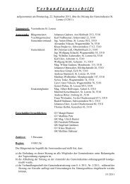 GR-Sitzung vom 22.09.2011 (36 KB) - .PDF - St. Lorenz