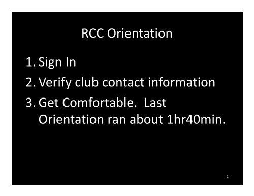 RCC Orientation Presentation - USC Student Affairs Information ...