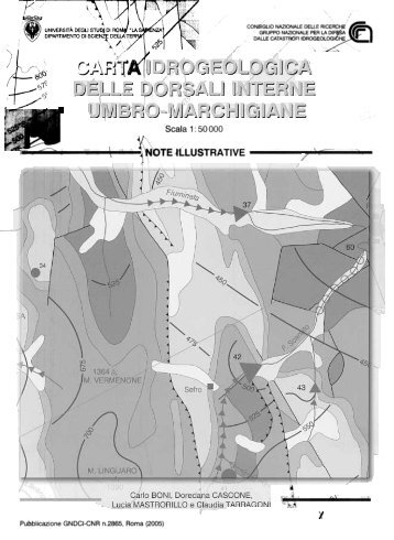 f~TE ~LUSTRA TIVE - Idrogeologia quantitativa