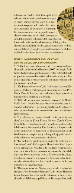 oct - DirecciÃ³n General de Bibliotecas - Consejo Nacional para la ...