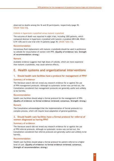 WHO guidelines for the management of postpartum haemorrhage ...