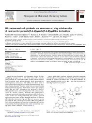 Microwave-assisted synthesis and structureâactivity relationships of ...