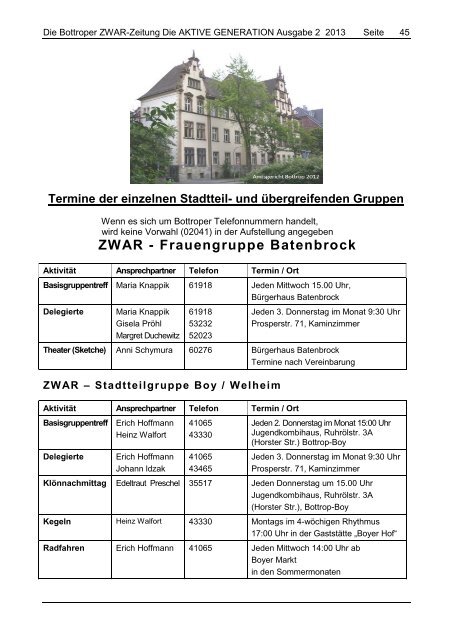 ZWAR-Zeitungen 2013, 2014