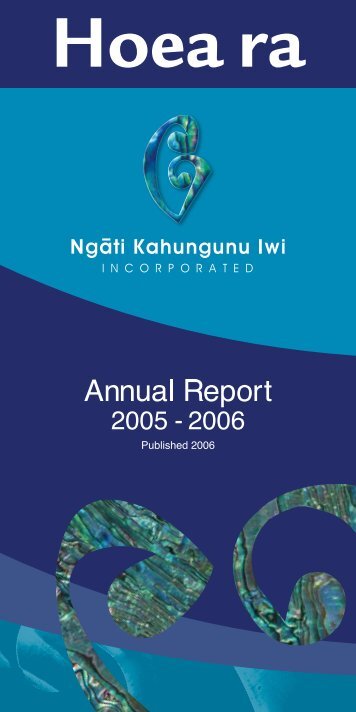 Annual Report Octobe.. - NgÄti Kahungunu Iwi Incorporated