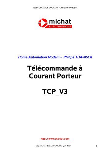 telecommande courant porteur tda5051a