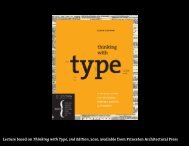 Type Basics - Thinking with Type