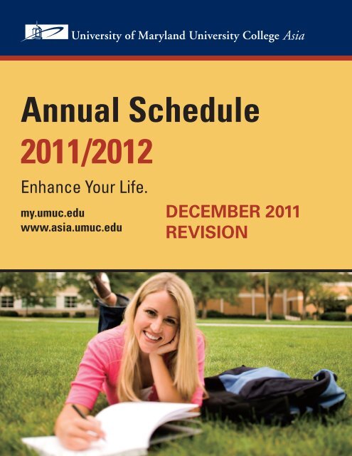 Annual Schedule 2011/2012 - UMUC Asia - University of Maryland ...