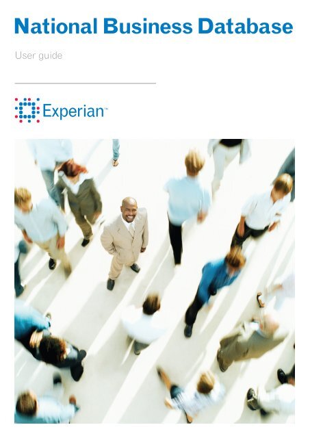 National Business Database user guide - Experian