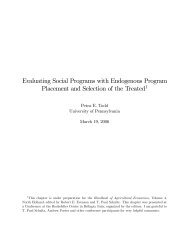 Evaluating Social Programs with Endogenous Program Placement ...