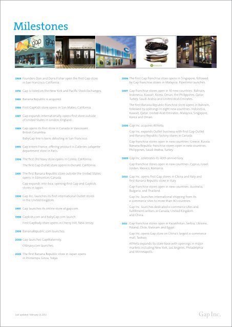 gap global inc