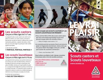 Scouts castors et Scouts louveteaux - Scouts Canada