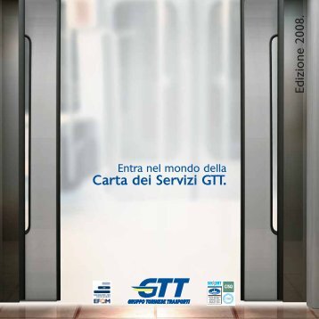Carta dei servizi GTT 2008 - CittÃ  di Torino