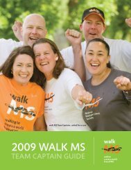 2009 WALK MS - National Multiple Sclerosis Society