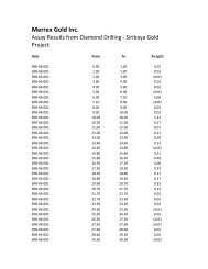 Merrex Gold Inc.