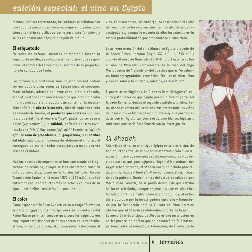 Egipto - FundaciÃ³n para la Cultura del Vino