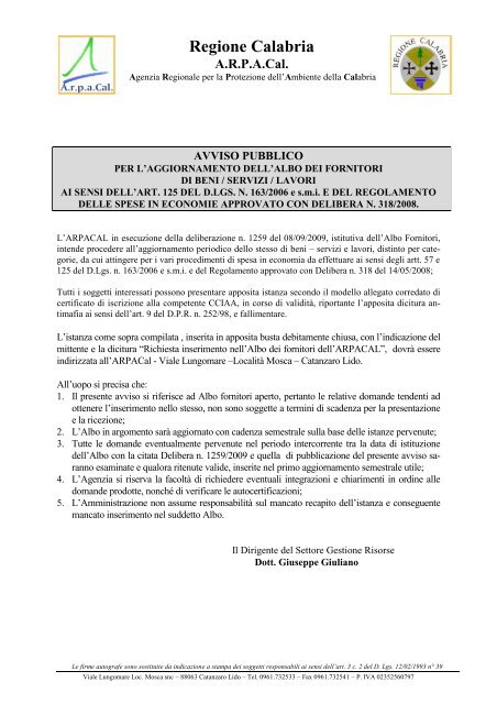 modulo dei concorso arpacal scaricare