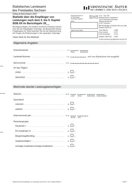 Erhebungsbogen [Download,*.pdf, 0,12 - Statistisches Landesamt ...