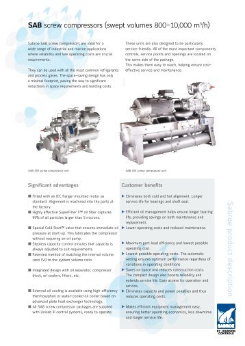 Sabroe SAB193-355 Screws.pdf - Reftech Refrigeration