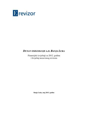 RFI Dunav osiguranje a.d. Banja Luka2012.pdf - Blberza.com