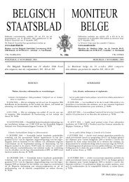 BELGISCH STAATSBLAD MONITEUR BELGE - Klaus Willems