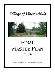 Walton Hills Master Plan - Cuyahoga County Planning Commission