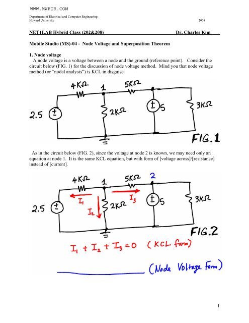 MS-04 Node Voltage Method and Superposition - MWFTR