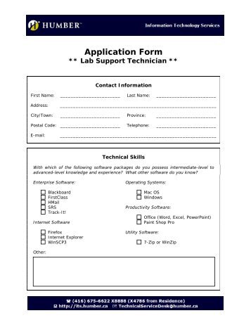 Application Form