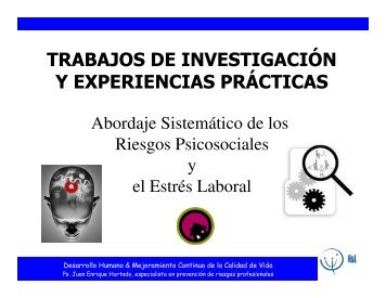 Abordaje sistemático de los riesgos psicosociales y el estrés laboral